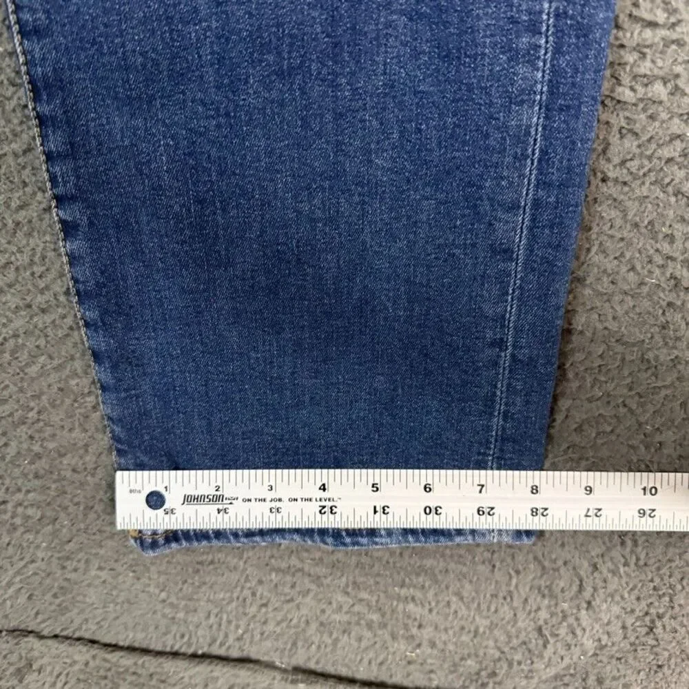 True Religion Jeans Mens 32x34 Blue Ricky Relaxed Straight Fit Dark Wash Denim